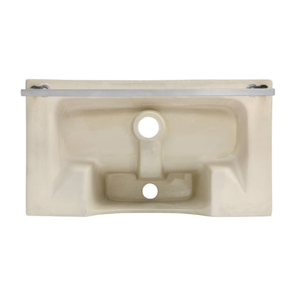 Swiss Madison, Claire 22" Wall-Mount Bathroom Sink with Silver Towel Bar
