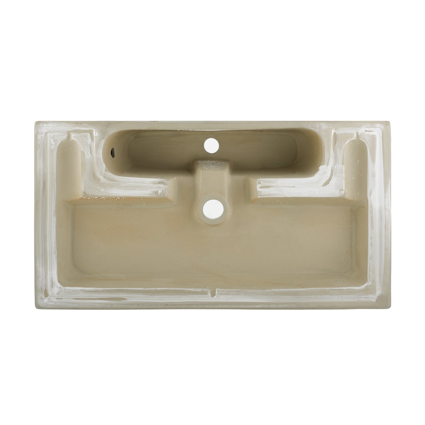 Swiss Madison, Voltaire Wide Rectangle Wall Hung Sink in White Marble