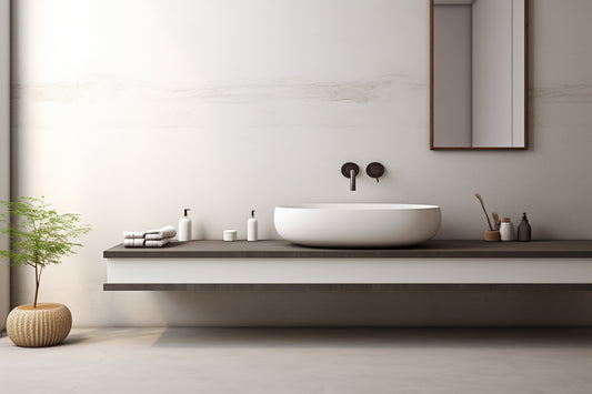 Single Sink Wall Mount / Floating, White, Bathroom Vanity