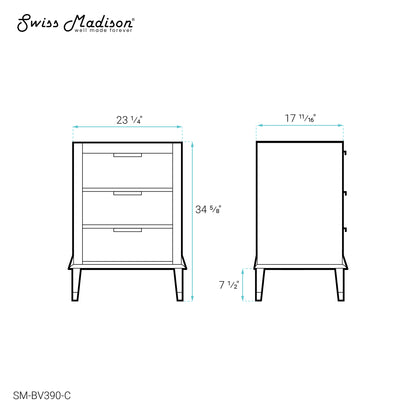 Swiss Madison, Hugo 24" Bathroom Vanity Cabinet