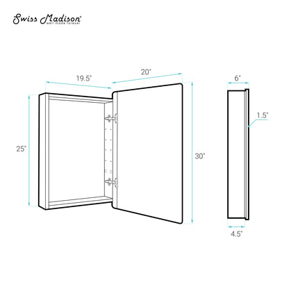 Swiss Madison Pierre wall-mount bathroom vanity in Brushed Gold — view 8
