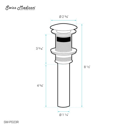 Swiss Madison, Residential Pop Up Sink Drain 1.75