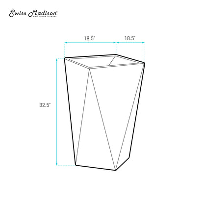 Swiss Madison, Brusque One-Piece Pedestal Sink