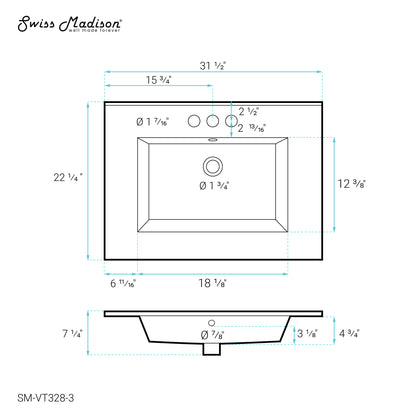 Swiss Madison Voltaire bathroom vanity — view 8