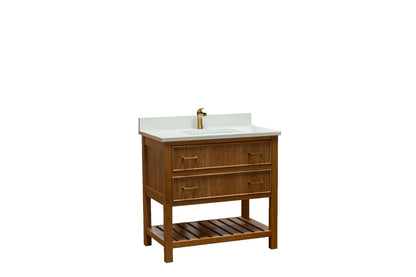 Trusty Wood Studio Bathroom Vanity 36" with Two Drawers