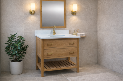 Trusty Wood Studio Bathroom Vanity 36" with Two Drawers