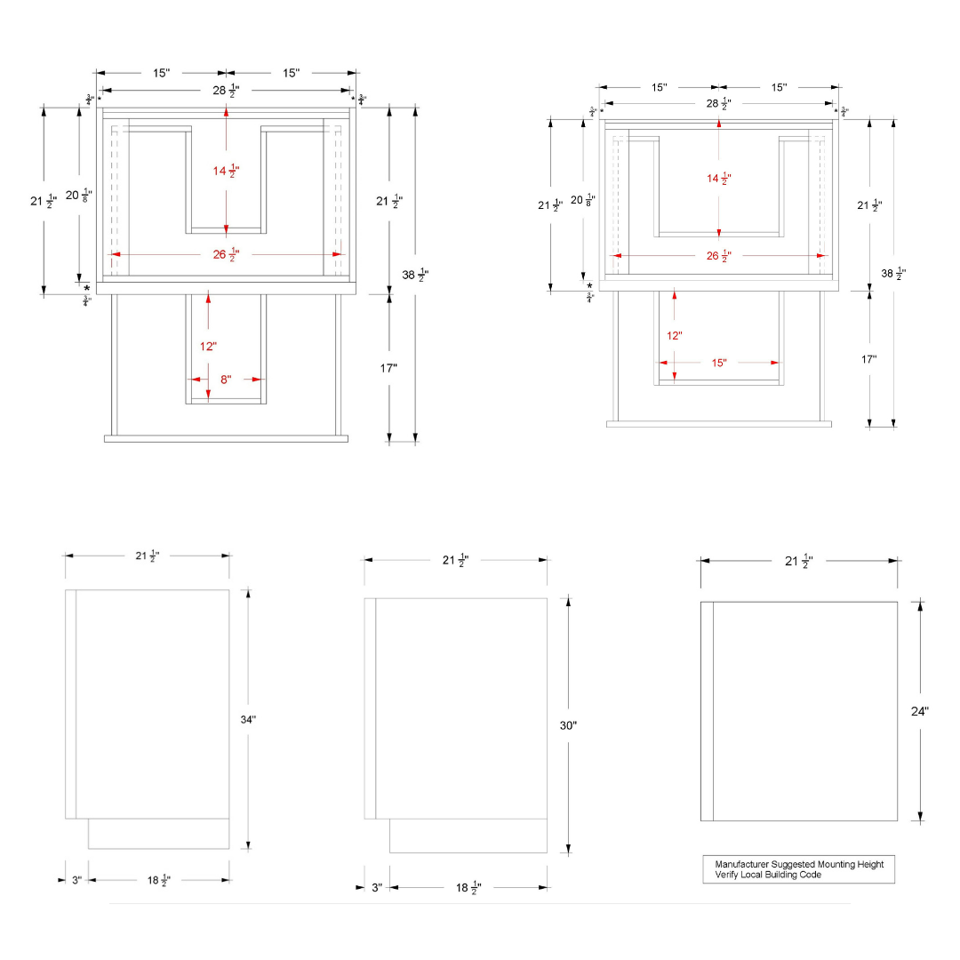 Vanderloc Ventura Two-Drawer Single Bath Vanity