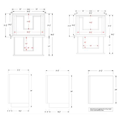 Vanderloc Ventura Two-Drawer Single Bath Vanity