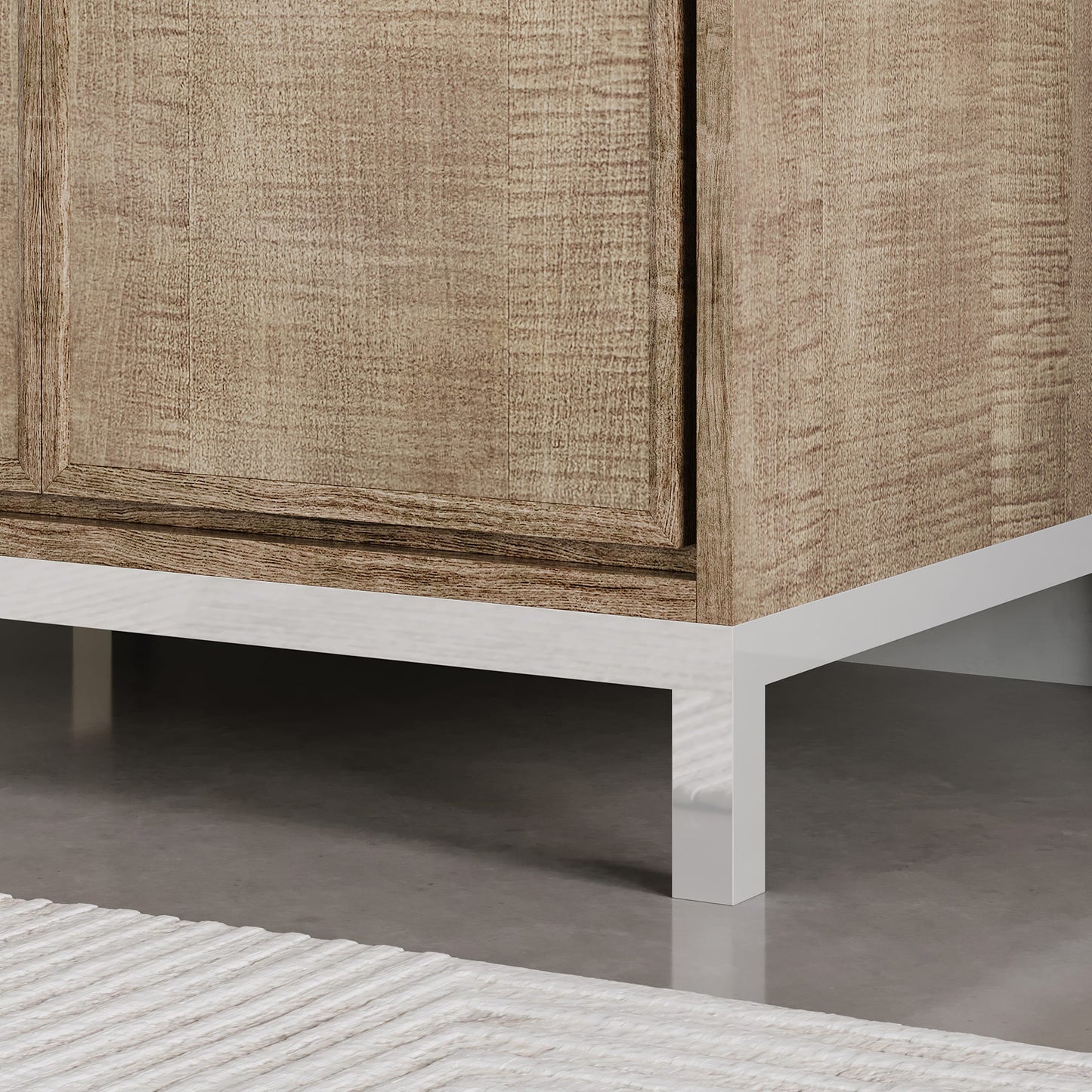 Westin 30 in. x 34.4 in. H Single Sink Bath Vanity in Lustrous Walnut with White Brook Quartz Top | Water Creation