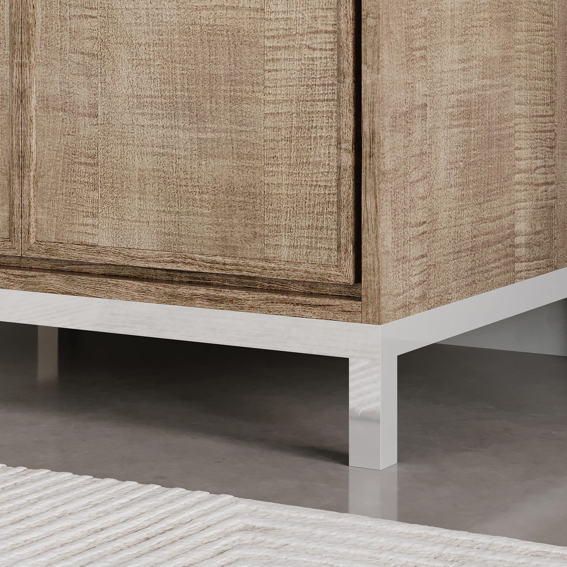 Westin 30 in. x 34.4 in. H Single Sink Bath Vanity in Lustrous Walnut with White Brook Quartz Top | Water Creation
