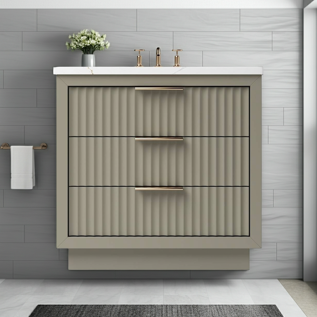 Vanderloc LeCrieú Three-Drawer Single Bath Vanity