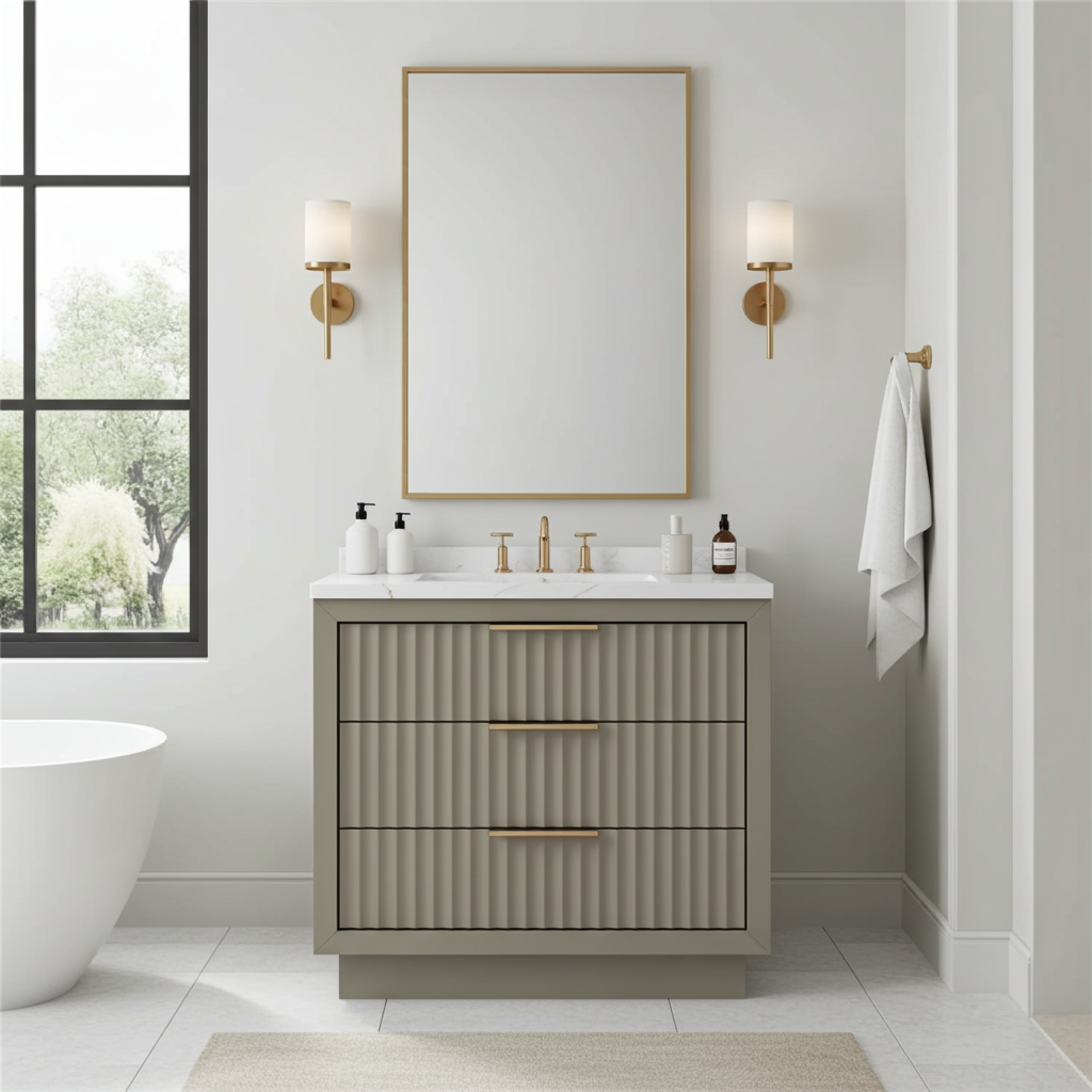 Vanderloc LeCrieú Three-Drawer Single Bath Vanity