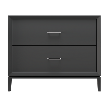 Alexandra 2-Drawer 42" Single Vanity - Off Black / Polished Chrome