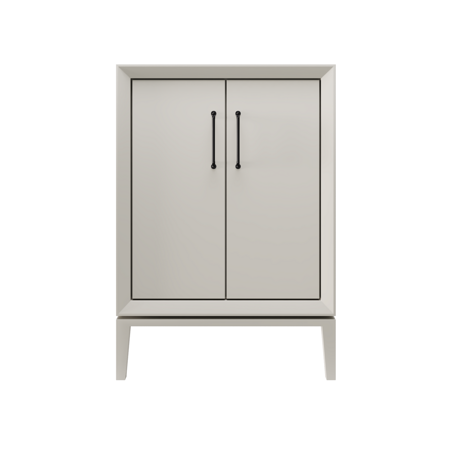 Alexandra 36" Single Vanity - Vintage Taupe / Matte Black