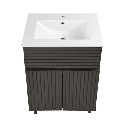 Swiss Madison, Bernay 24" Bathroom Vanity in Cedar Grey