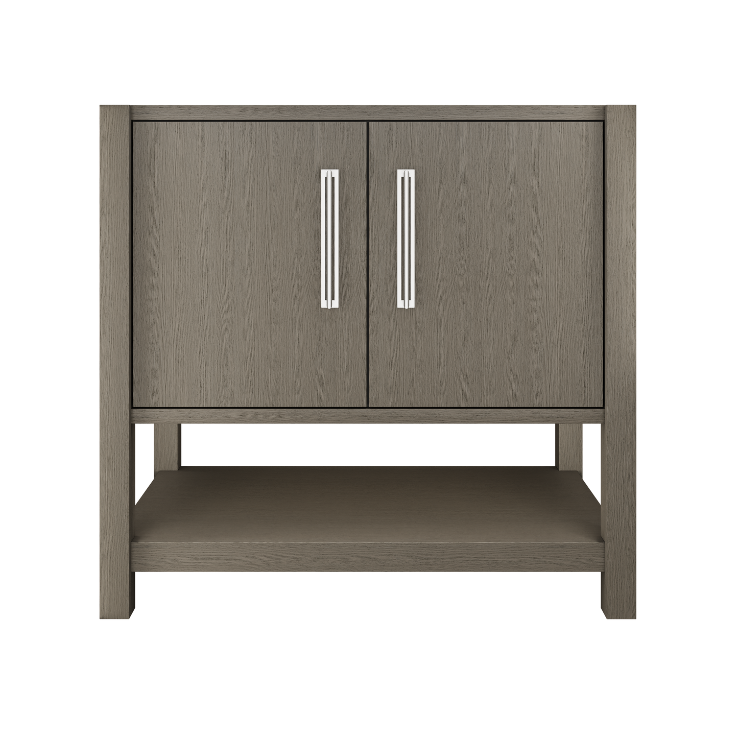 kiawah-single-bath-vanity-36in Gray Weathered Polished Chrome