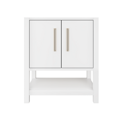 Pure White / Satin Nickel