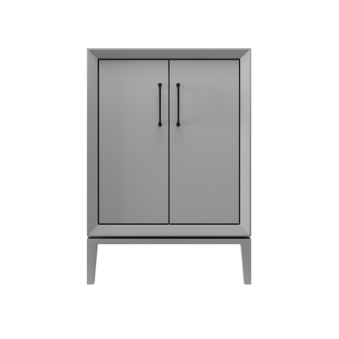 Alexandra 48" Single Vanity - Platinum Gray / Matte Black