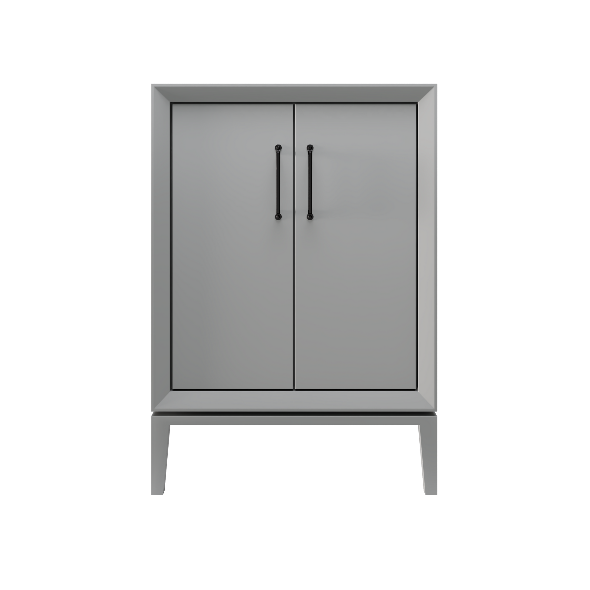 Alexandra 36" Single Vanity - Platinum Gray / Matte Black
