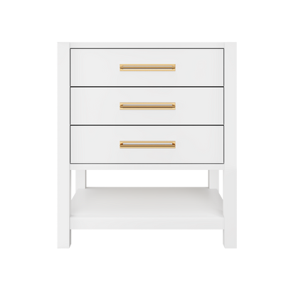 Vanderloc Kiawah Three-Drawer Single Bath Vanity — 30 Inch