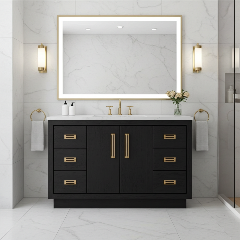 Vanderloc Avalon Single Extra Wide Bath Vanity (Add Top & Faucet)