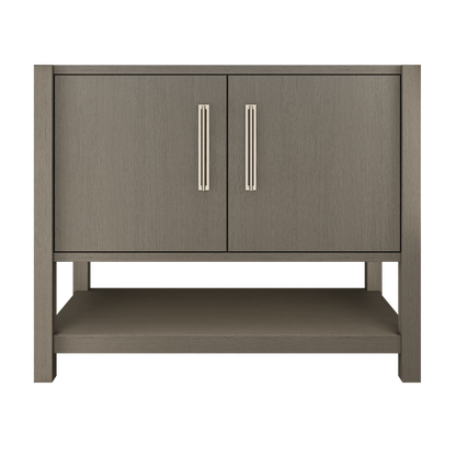 kiawah-single-bath-vanity-42in Gray Weathered Satin Nickel