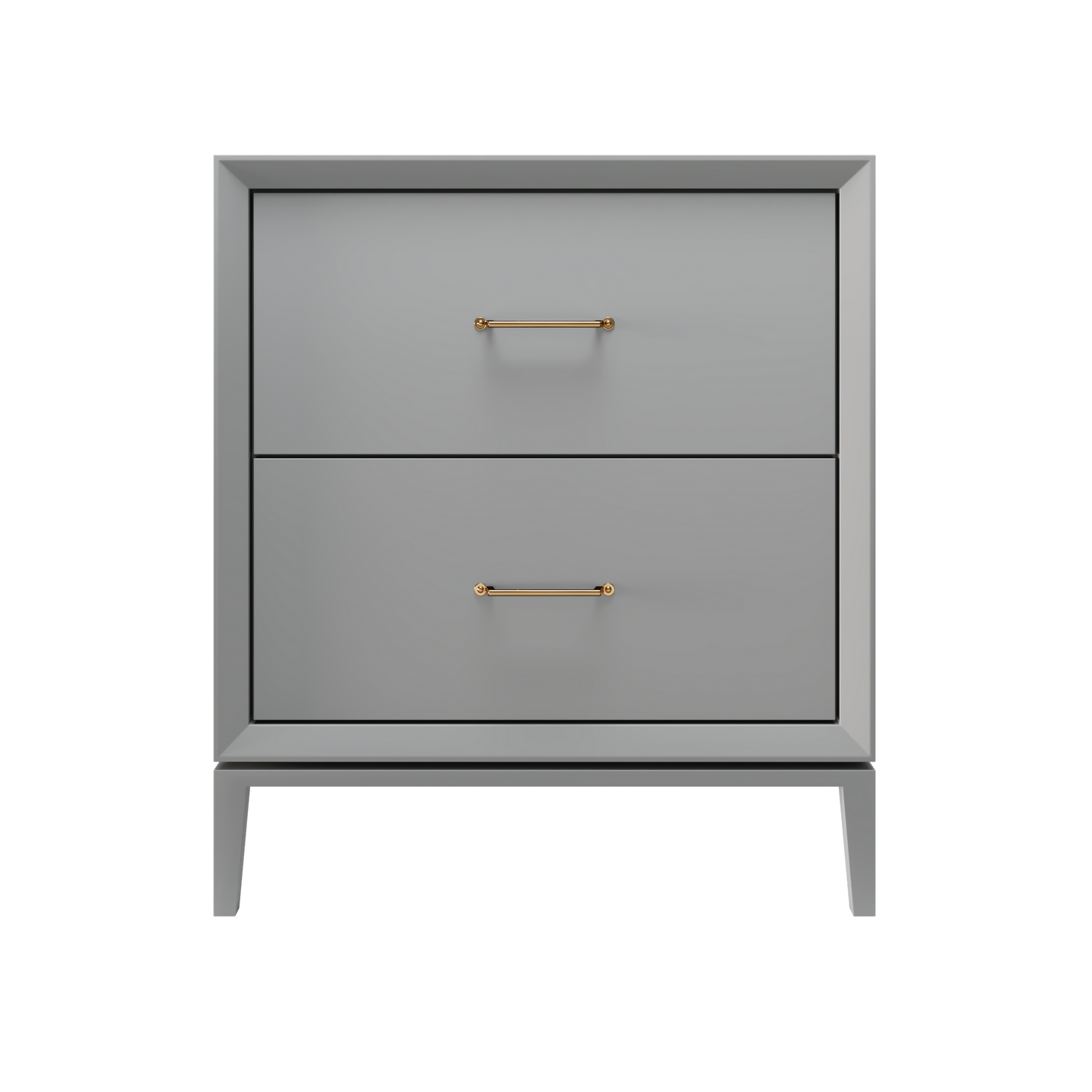 Alexandra 2-Drawer 30" Single Vanity - Platinum Gray / Satin Gold