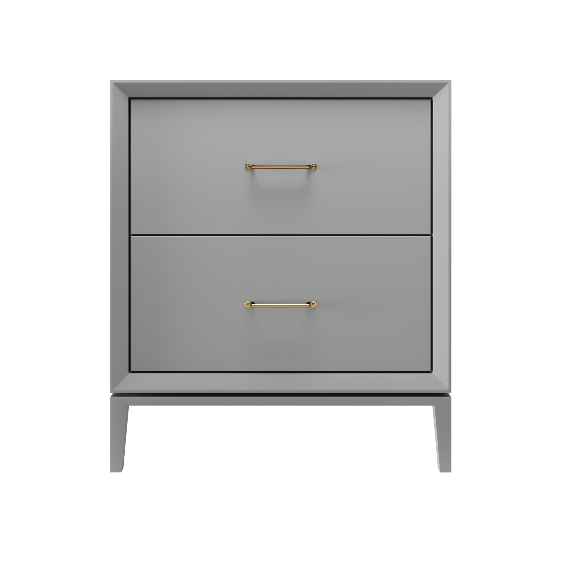 Alexandra 2-Drawer 30" Single Vanity - Platinum Gray / Satin Gold