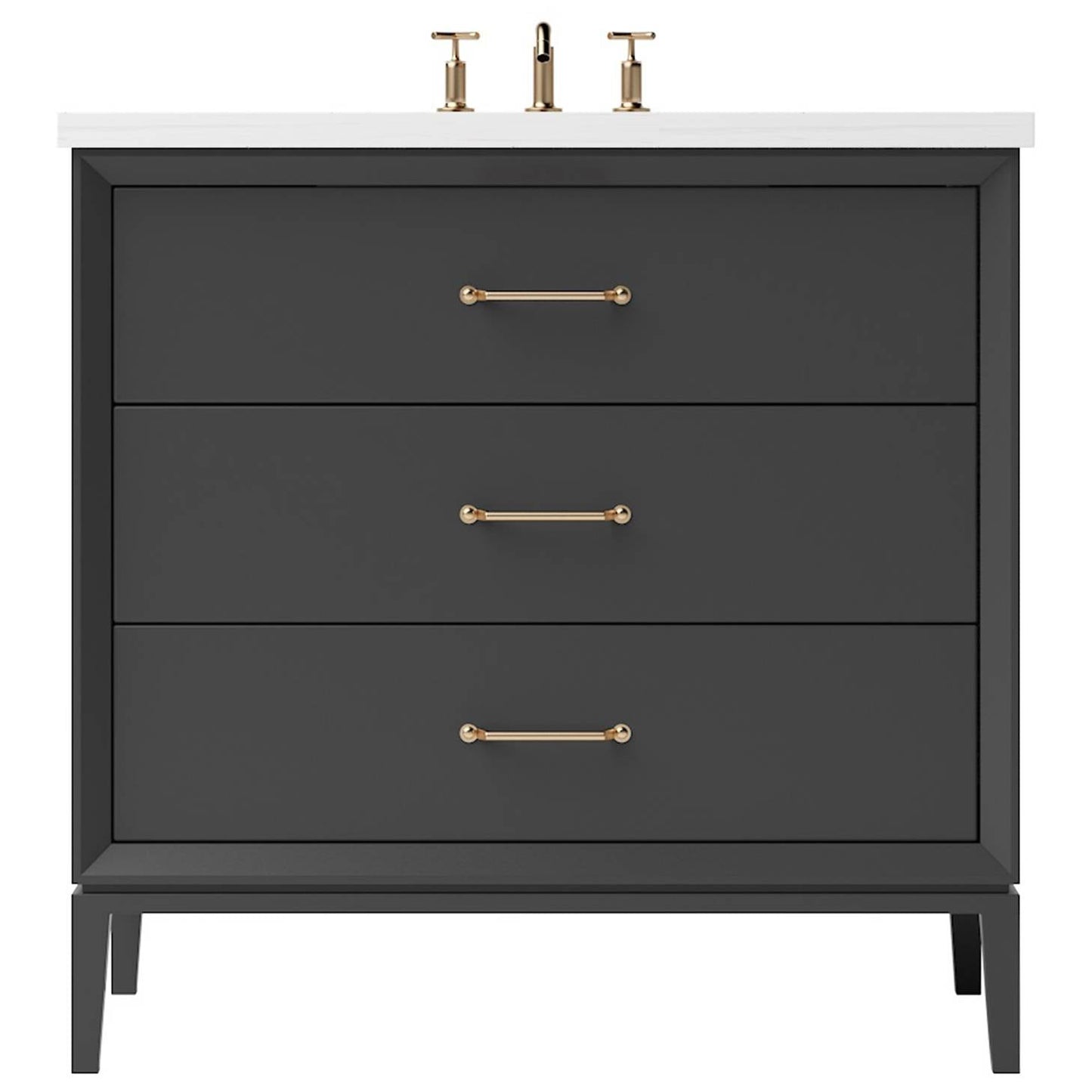 Vanderloc Alexandra Three-Drawer Single Bath Vanity — 36 Inch