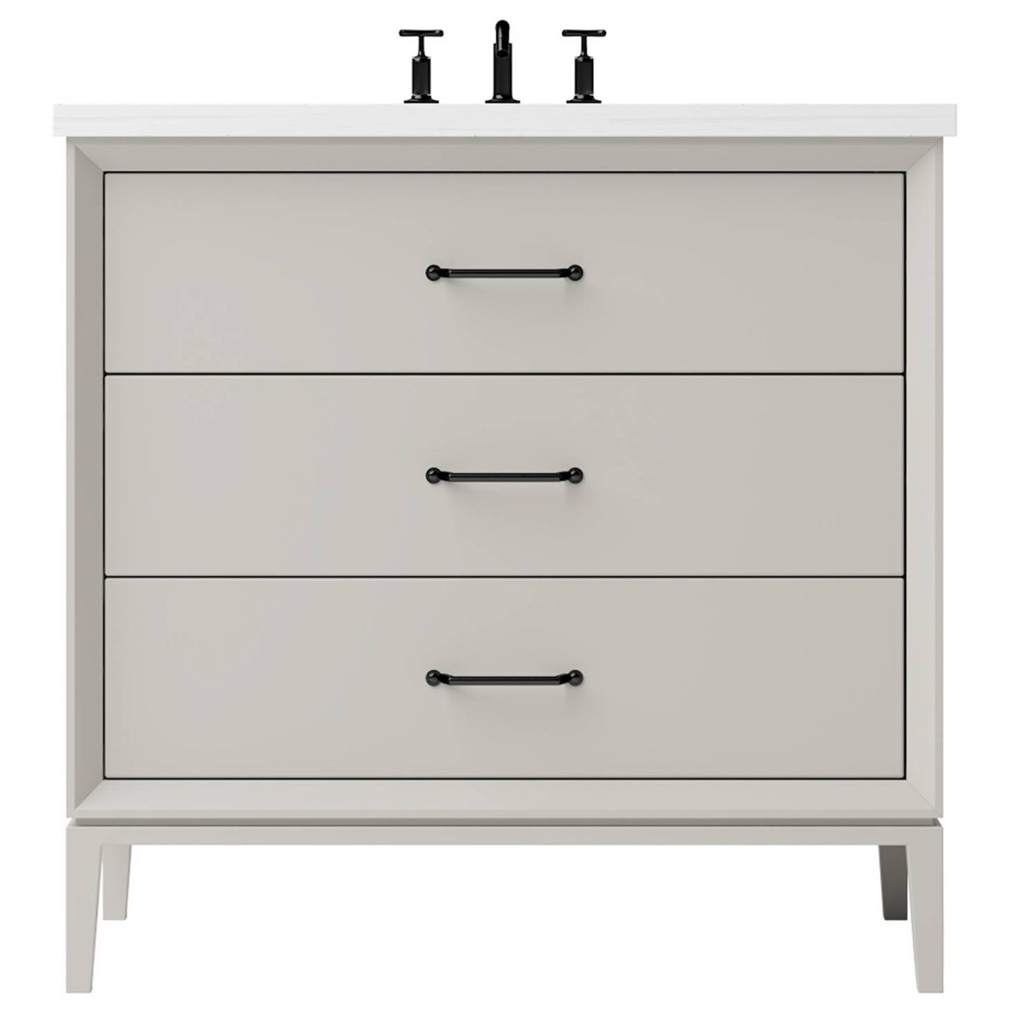 Alexandra Three-Drawer Single Bath Vanity