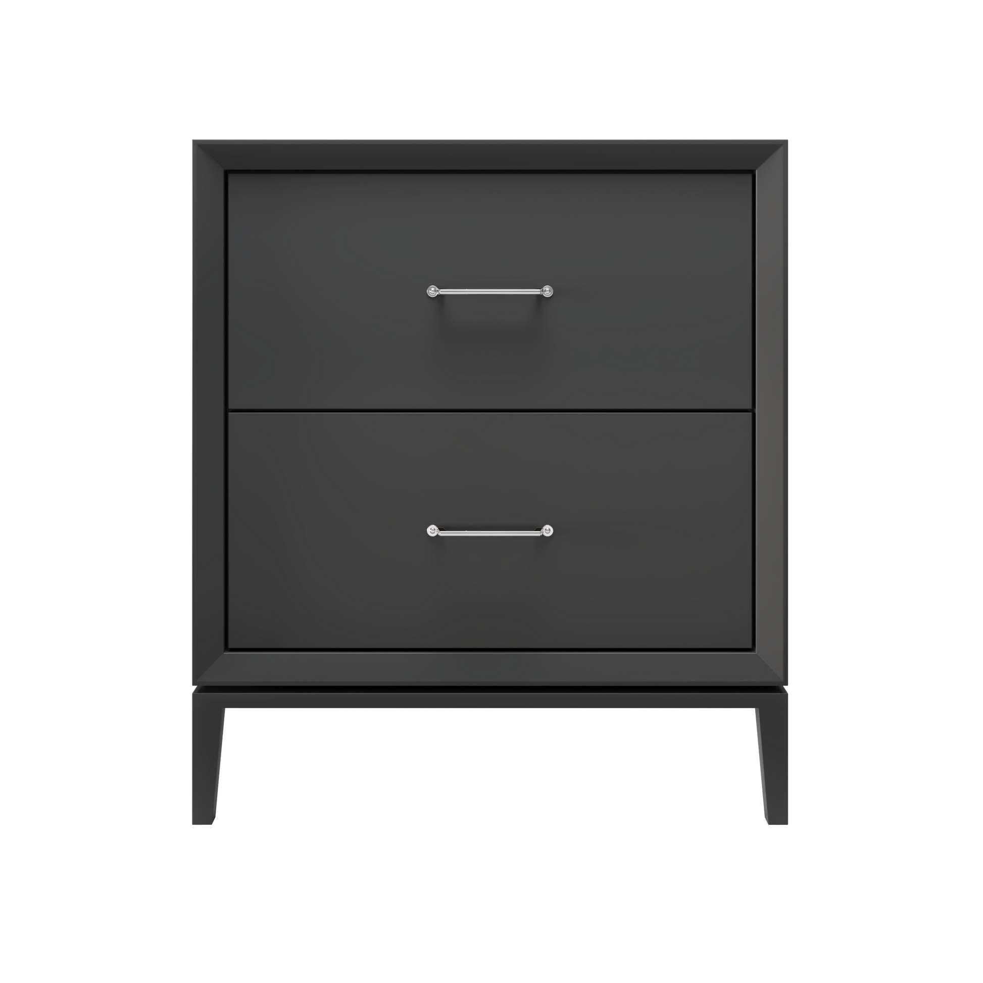 Alexandra 2-Drawer 30" Single Vanity - Off Black / Polished Chrome