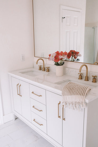 Alexandra bath vanity, styled bathroom