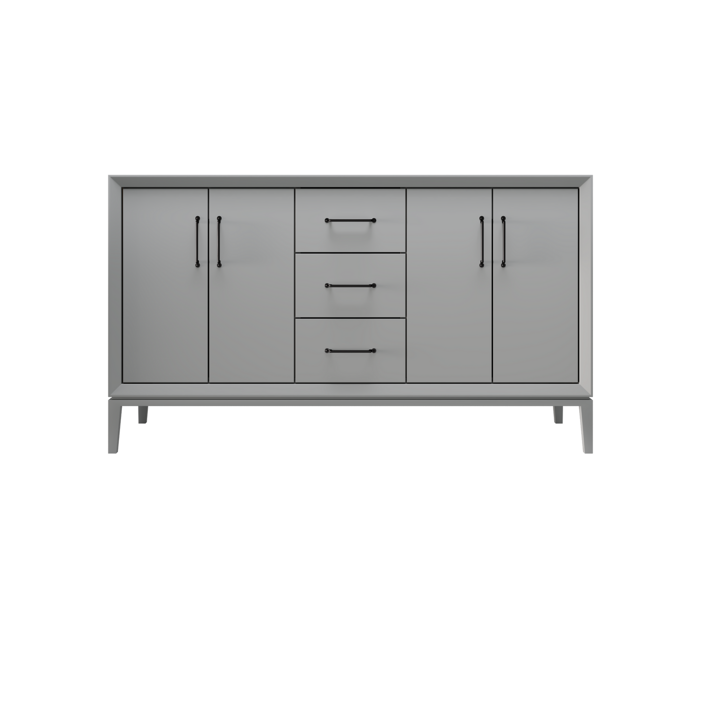 Platinum Gray / 60" Wide / Matte Black