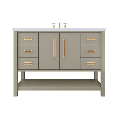 Vanderloc Kiawah Single Sink Extra-Wide 48" - French Olive