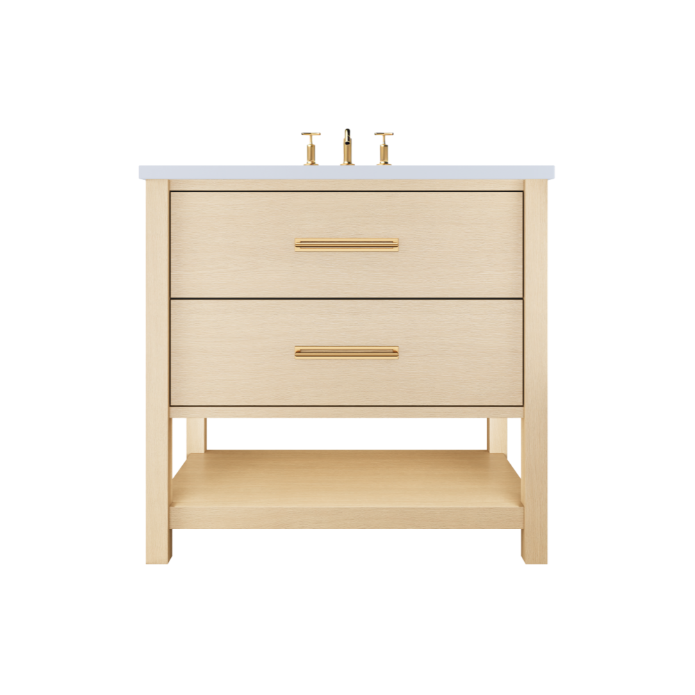 Vanderloc Kiawah Two-Drawer Single Sink 30" - Natural Weathered