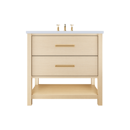 Vanderloc Kiawah Two-Drawer Single Sink 30" - Natural Weathered