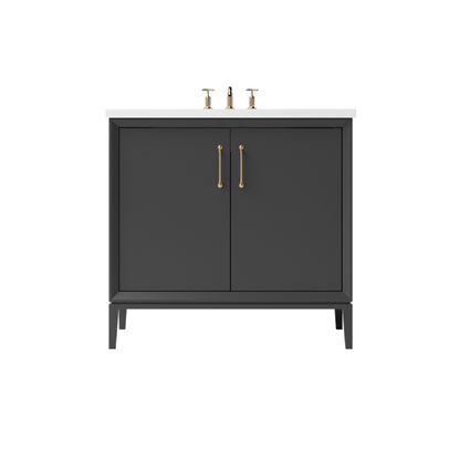 Vanderloc Alexandra Single Sink 24" - Off Black