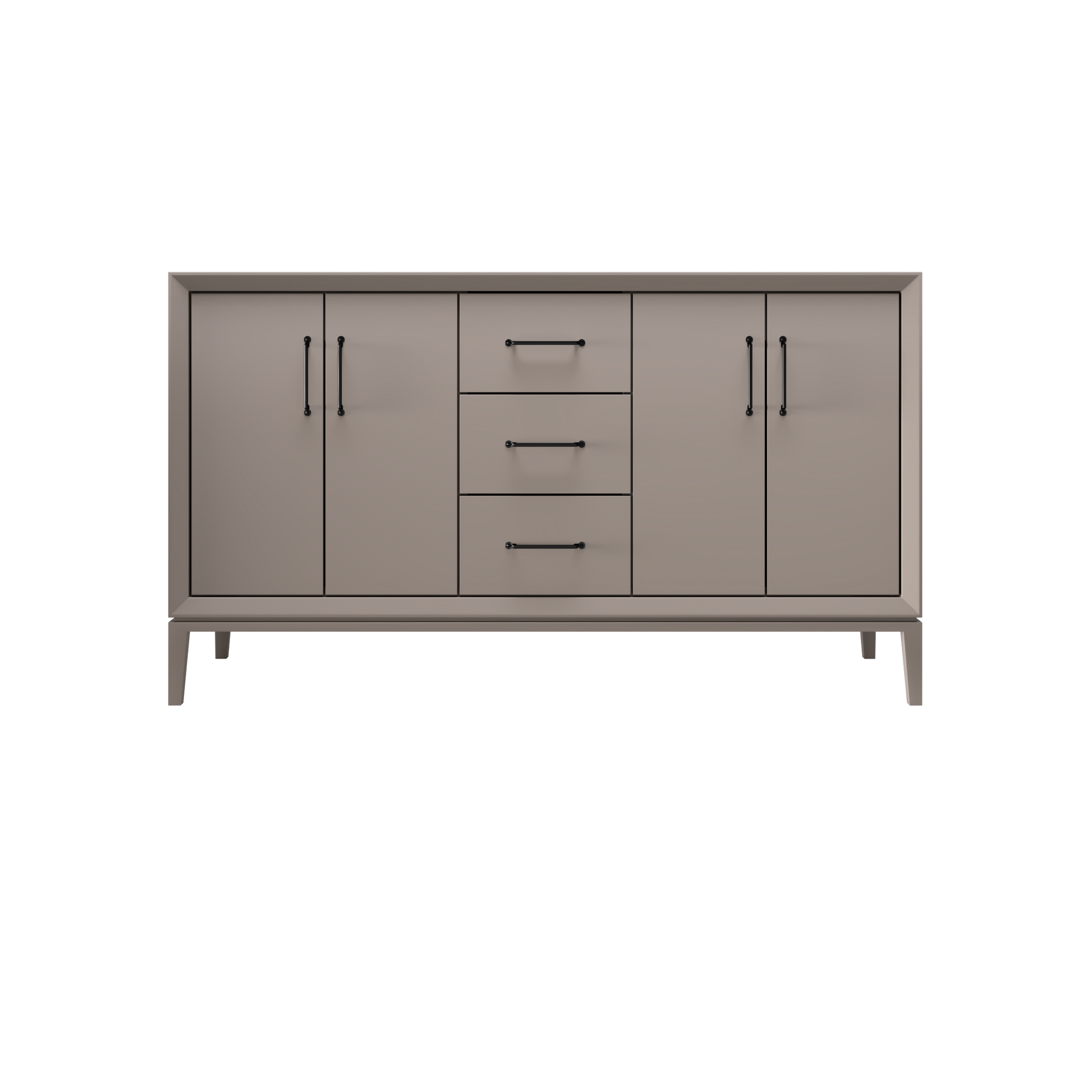 Taos Taupe / 60" Wide / Matte Black