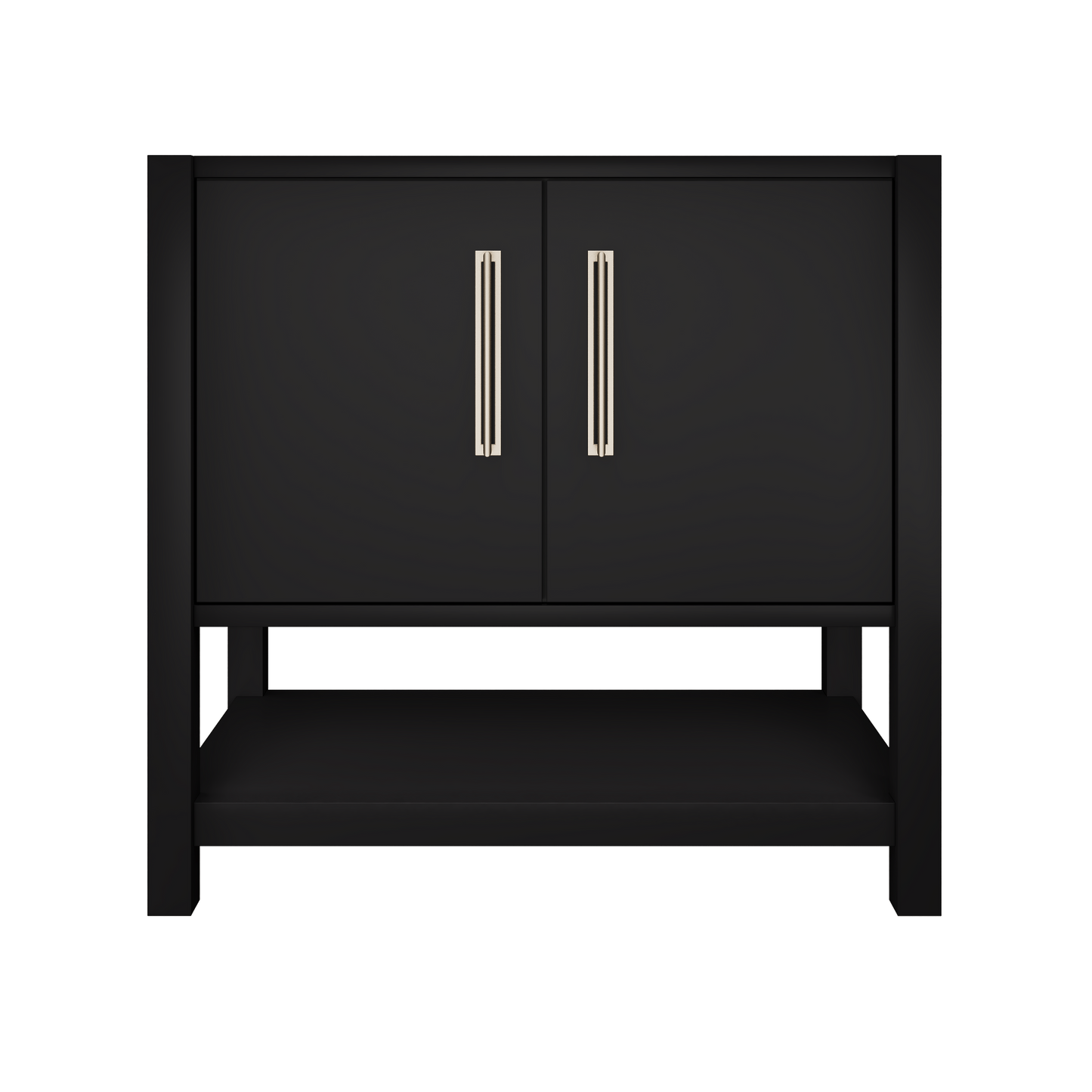 kiawah-single-bath-vanity-36in Noir Satin Nickel