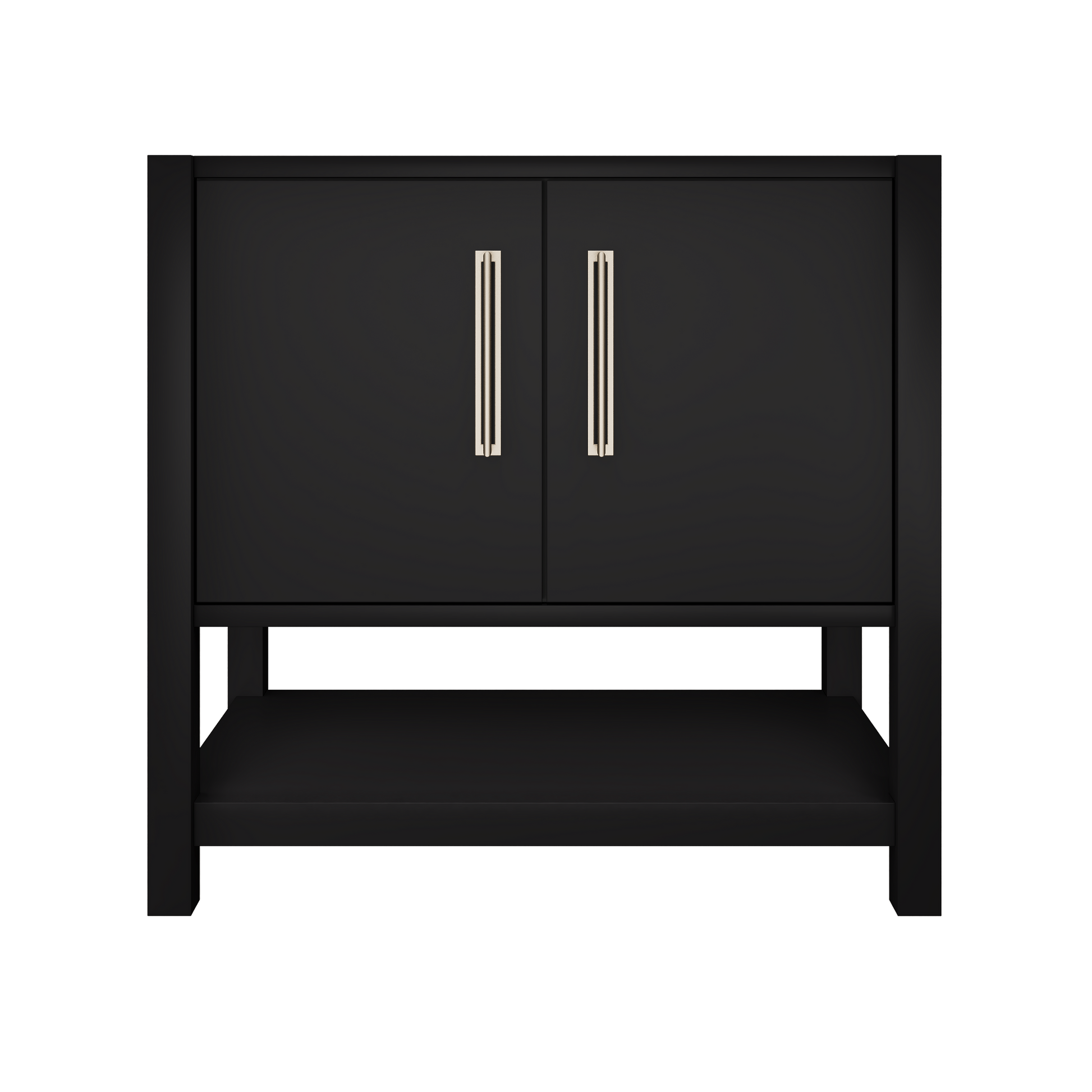 kiawah-single-bath-vanity-36in Noir Satin Nickel
