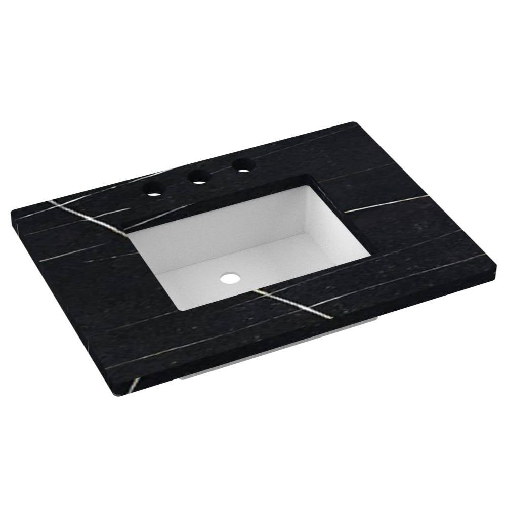 31" Silestone® Quartz Vanity Top Single Rectangle Centered Sink