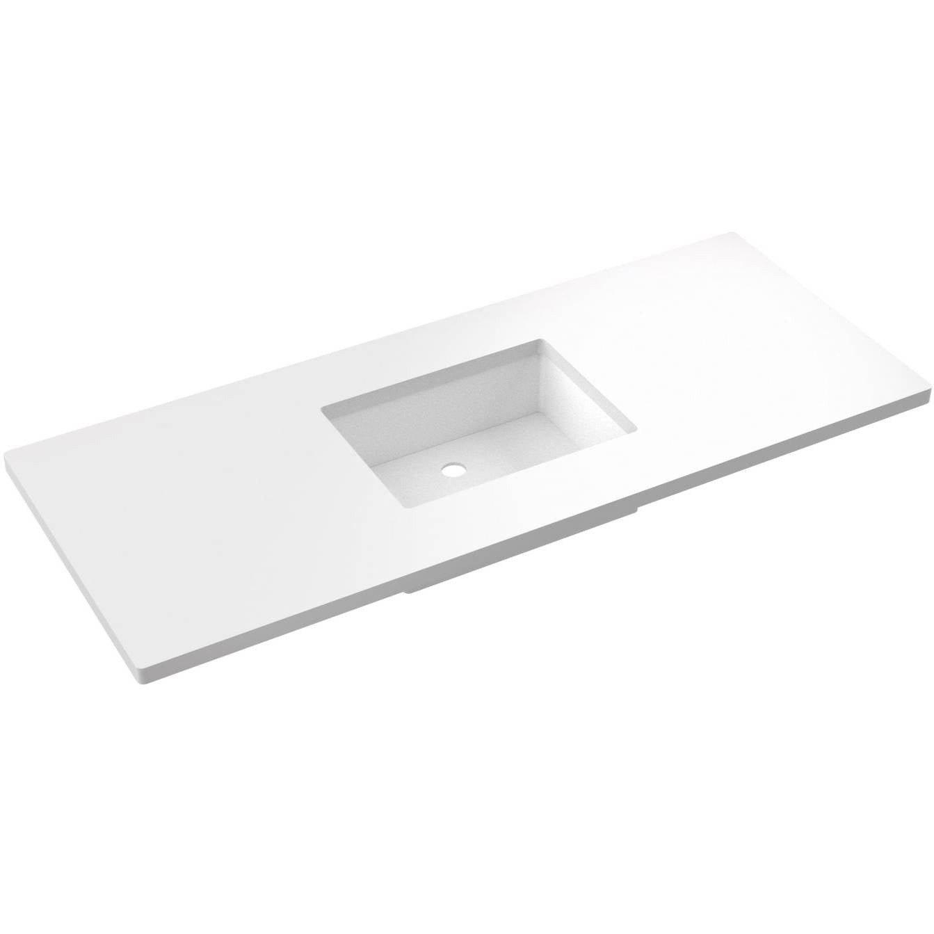 55" Silestone® Quartz Vanity Top Single Rectangle Centered Sink