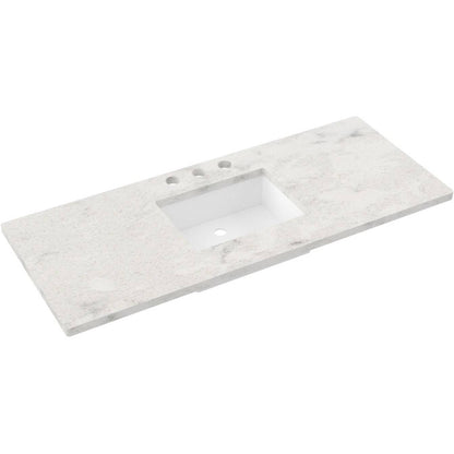 55" Silestone® Quartz Vanity Top Single Rectangle Centered Sink