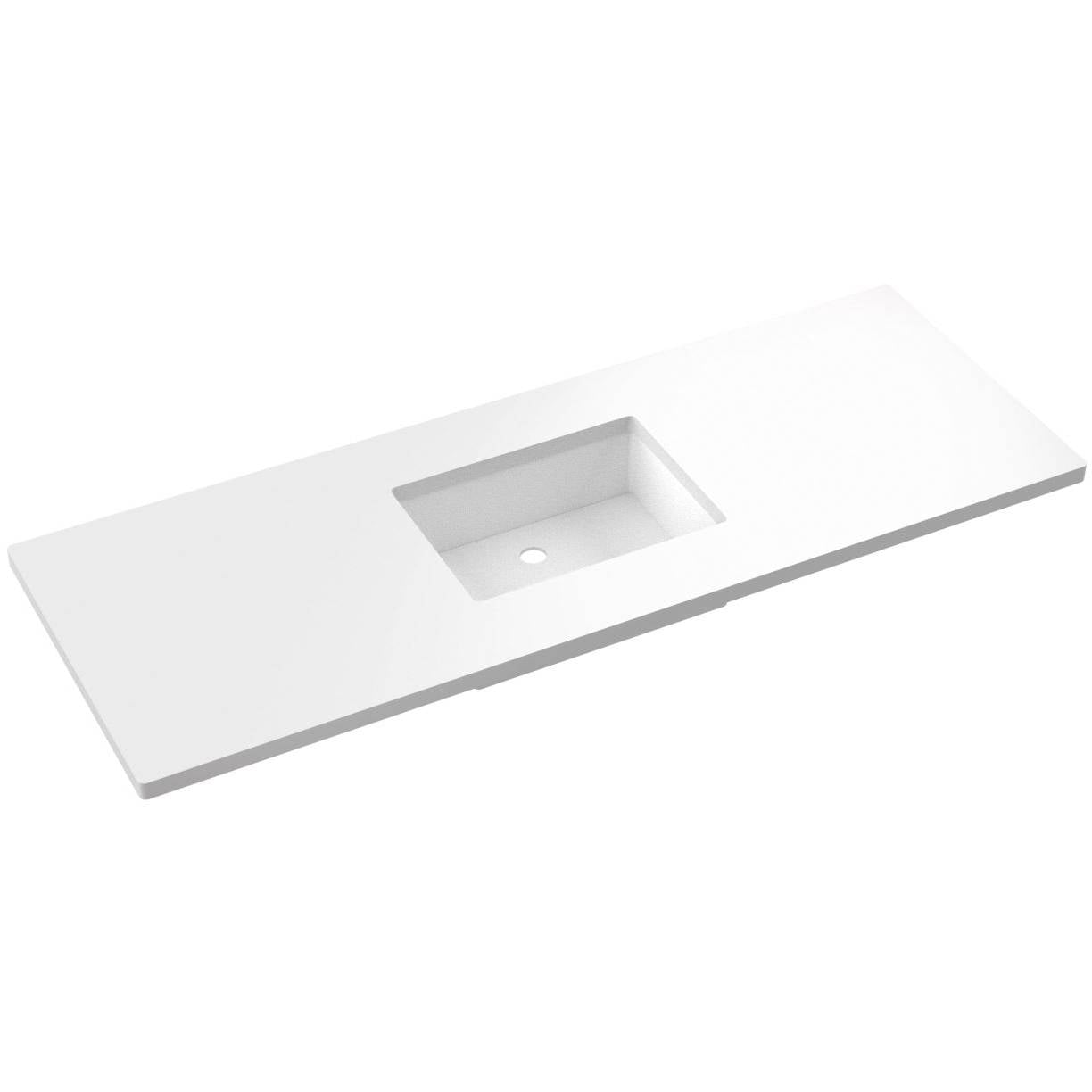 61" Silestone® Quartz Vanity Top Single Rectangle Centered Sink