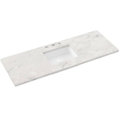 61" Silestone® Quartz Vanity Top Single Rectangle Centered Sink