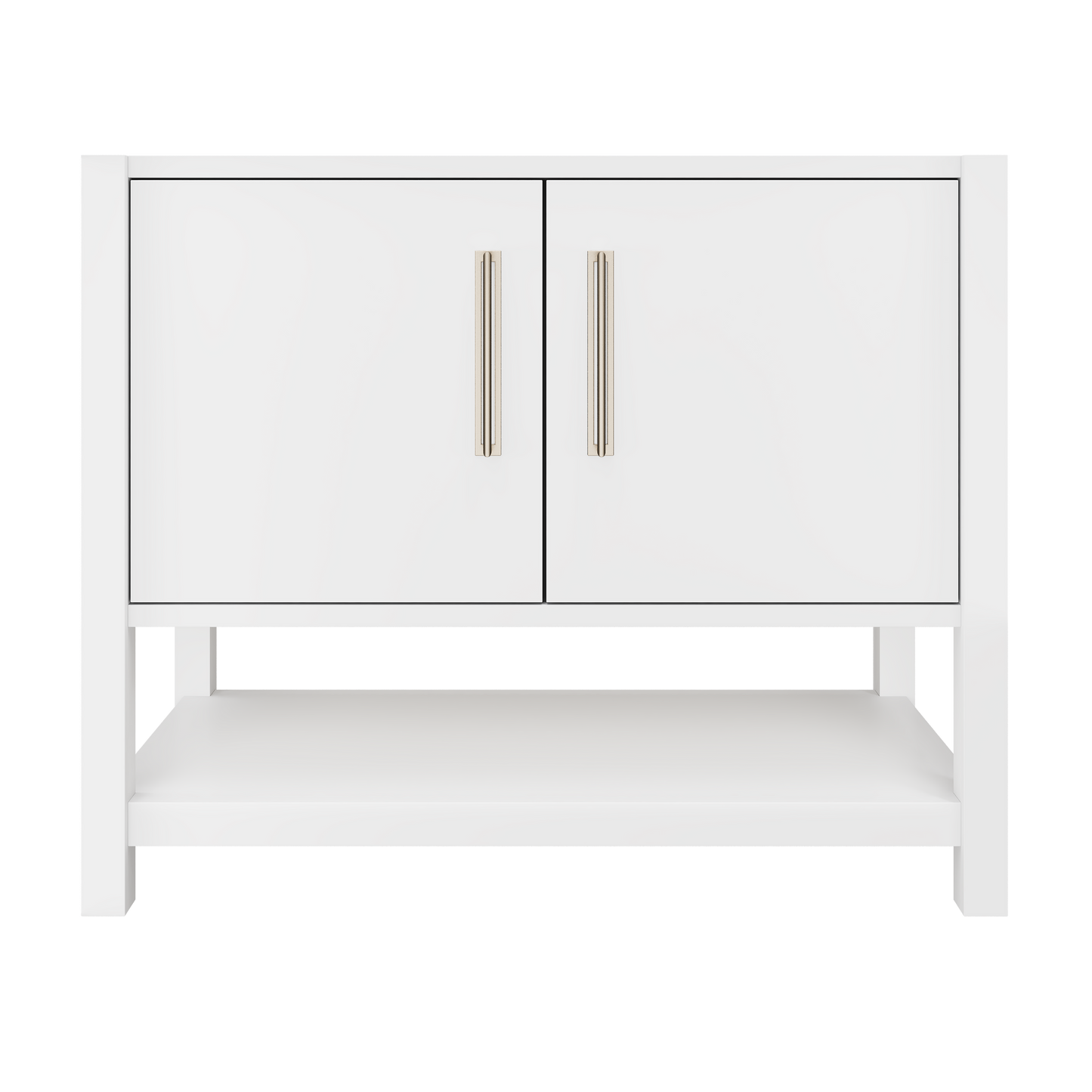 kiawah-single-bath-vanity-42in Pure White Satin Nickel