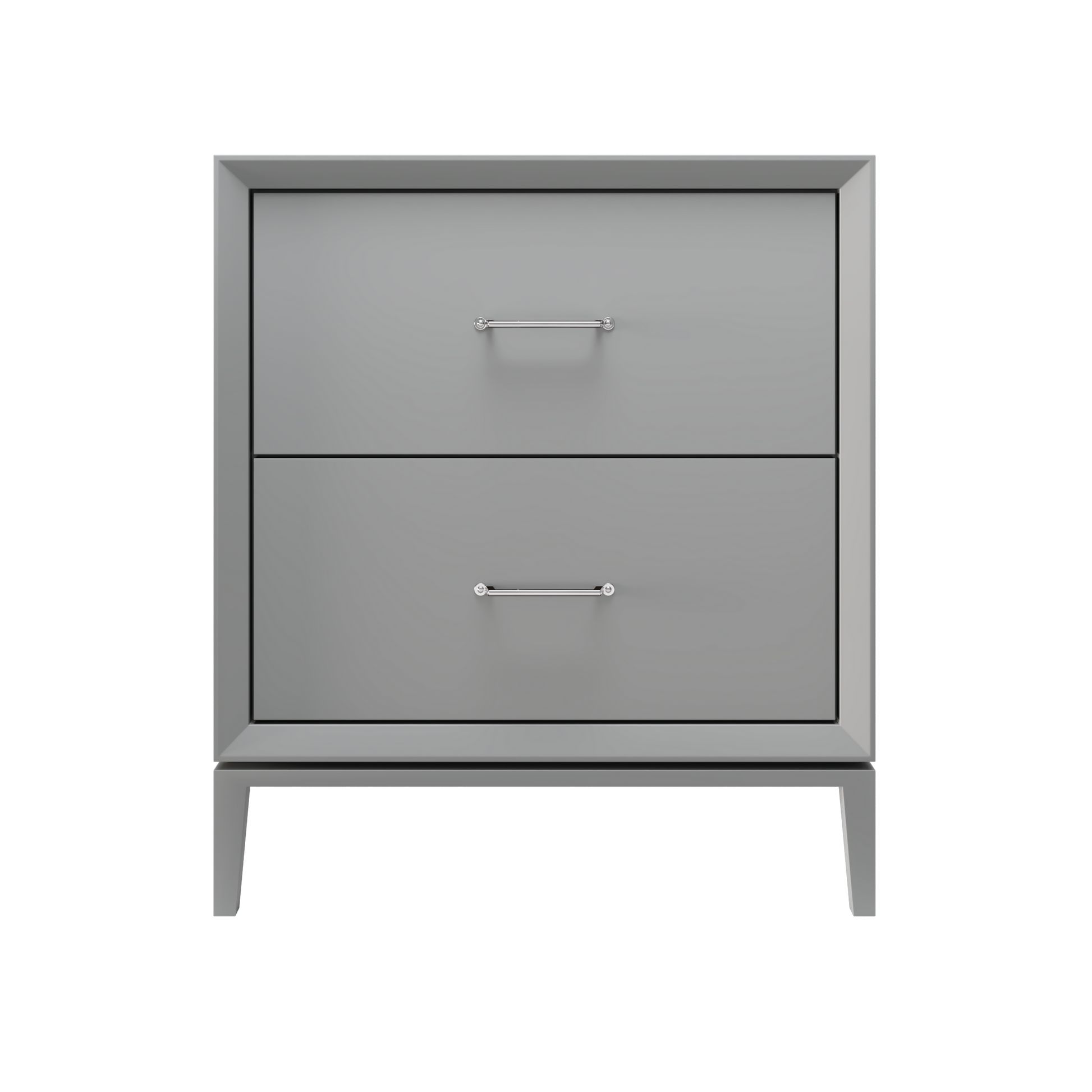 Alexandra 2-Drawer 30" Single Vanity - Platinum Gray / Polished Chrome