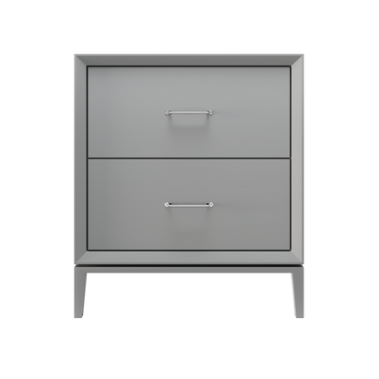 Alexandra 2-Drawer 30" Single Vanity - Platinum Gray / Polished Chrome