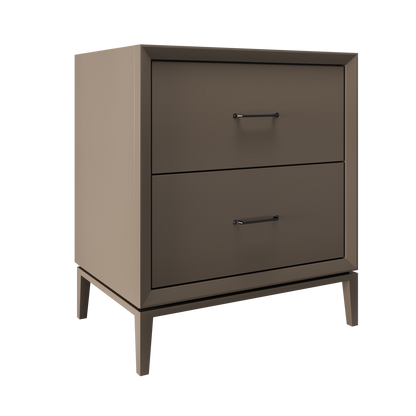 Alexandra 2-Drawer 30" Single Vanity - Truffle / Matte Black