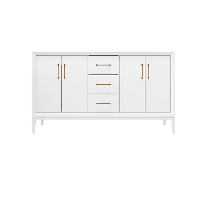 Pure White / 60" Wide / Satin Gold